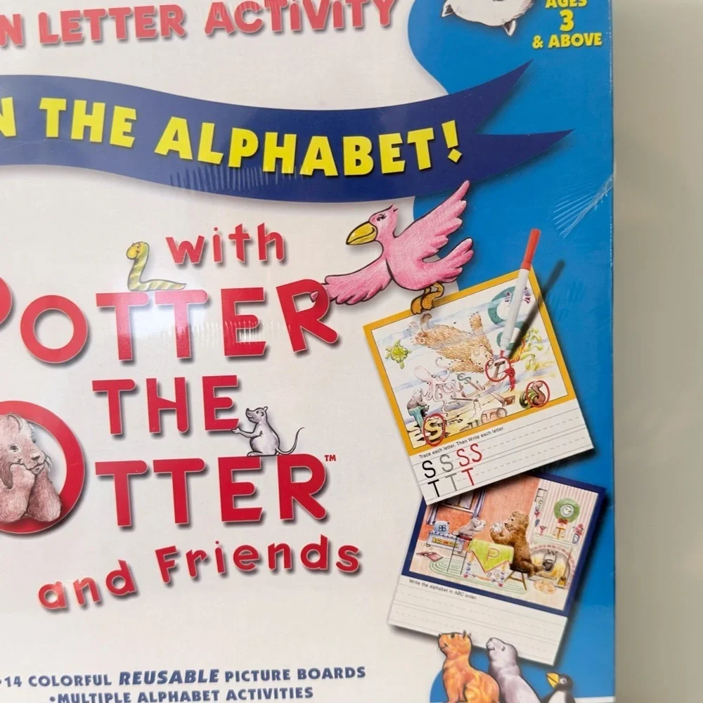 Potter The Otter & Friends Alphabet Hidden Letter Activity Set 1999 NEW Sealed